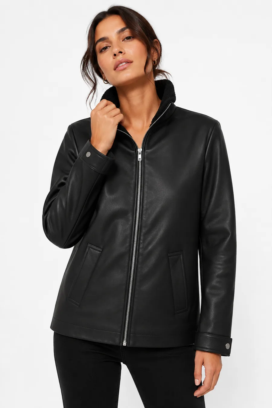 CAMPERA CUERO CON PIEL LR