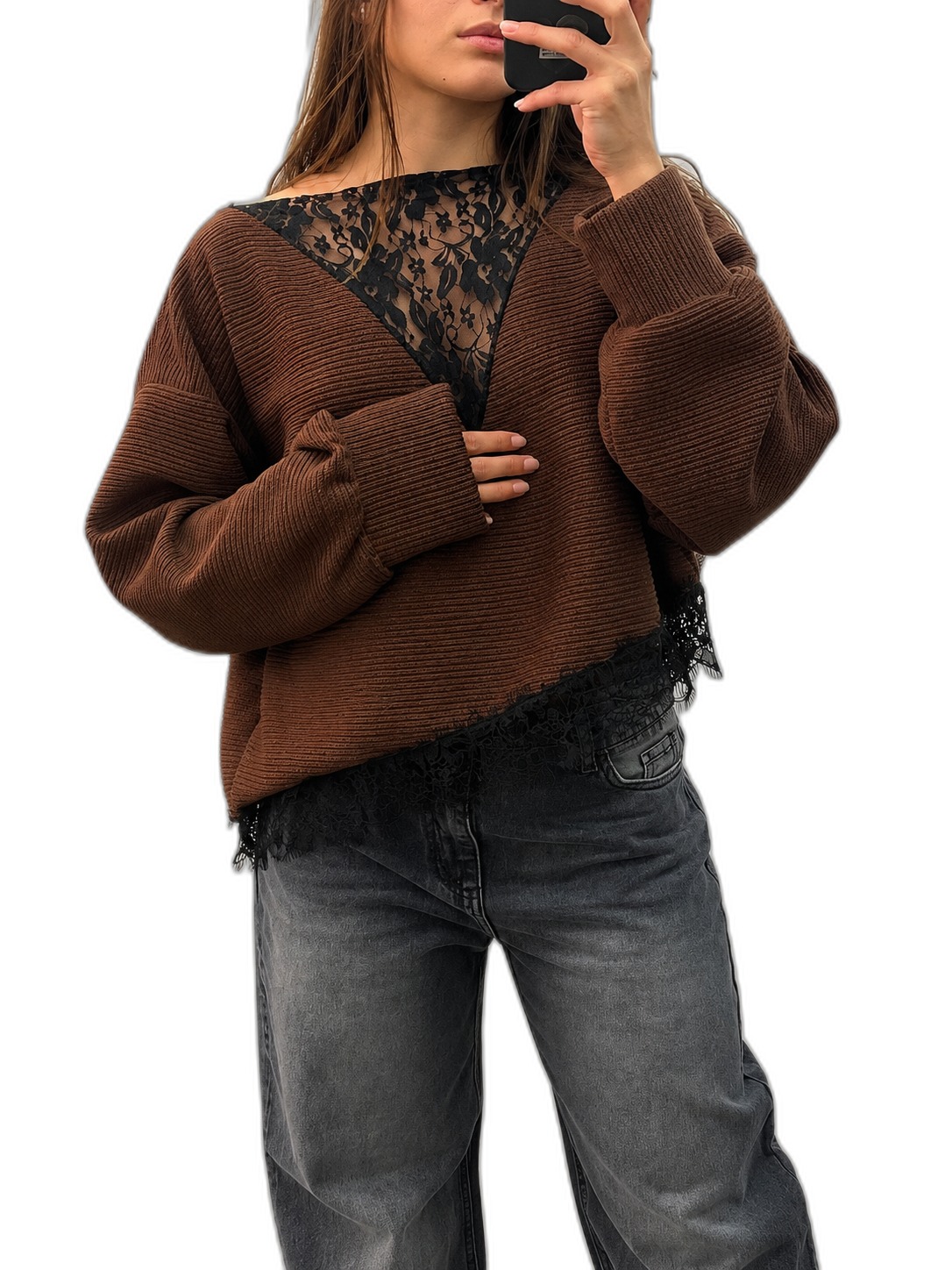 SWETER LENCERO