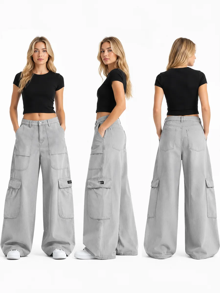 JEAN SUPER CARGO GASTADO